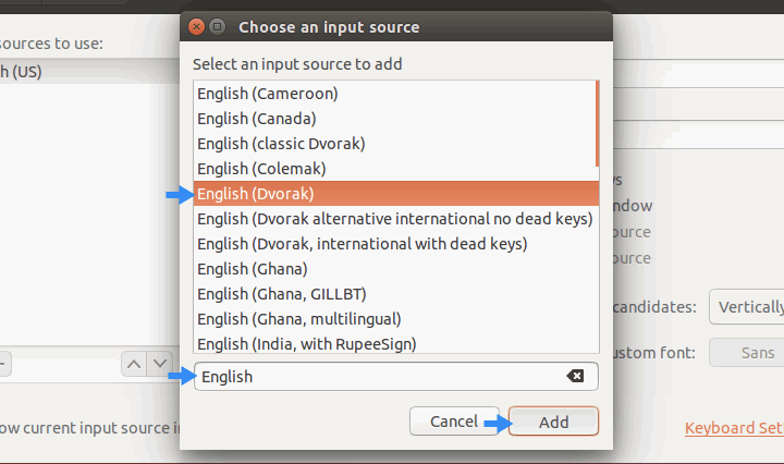 Ubuntu add keyboard layout