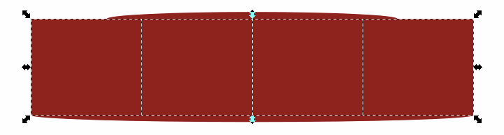 Four completed properly aligned rectangles