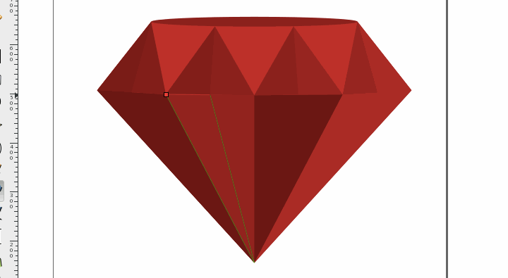 How to draw a ruby in Inkscape